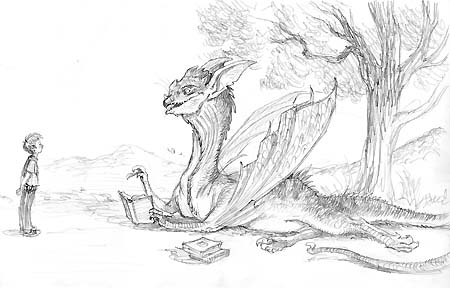 Bird-like dragon sketch