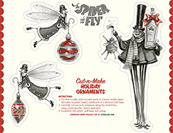 The Spider and the Fly Holiday Ornaments